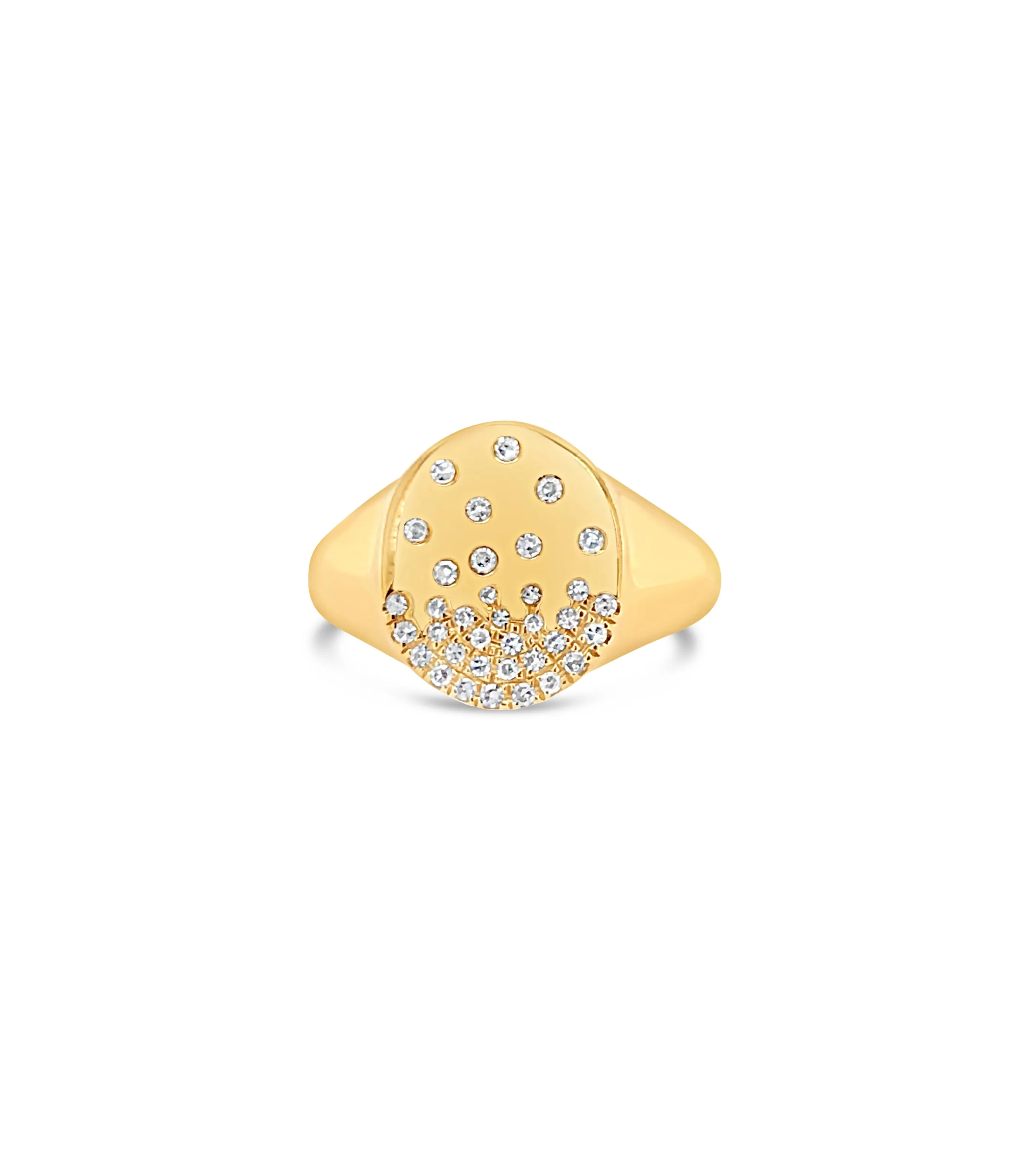 Diamond Celestial Signet Ring