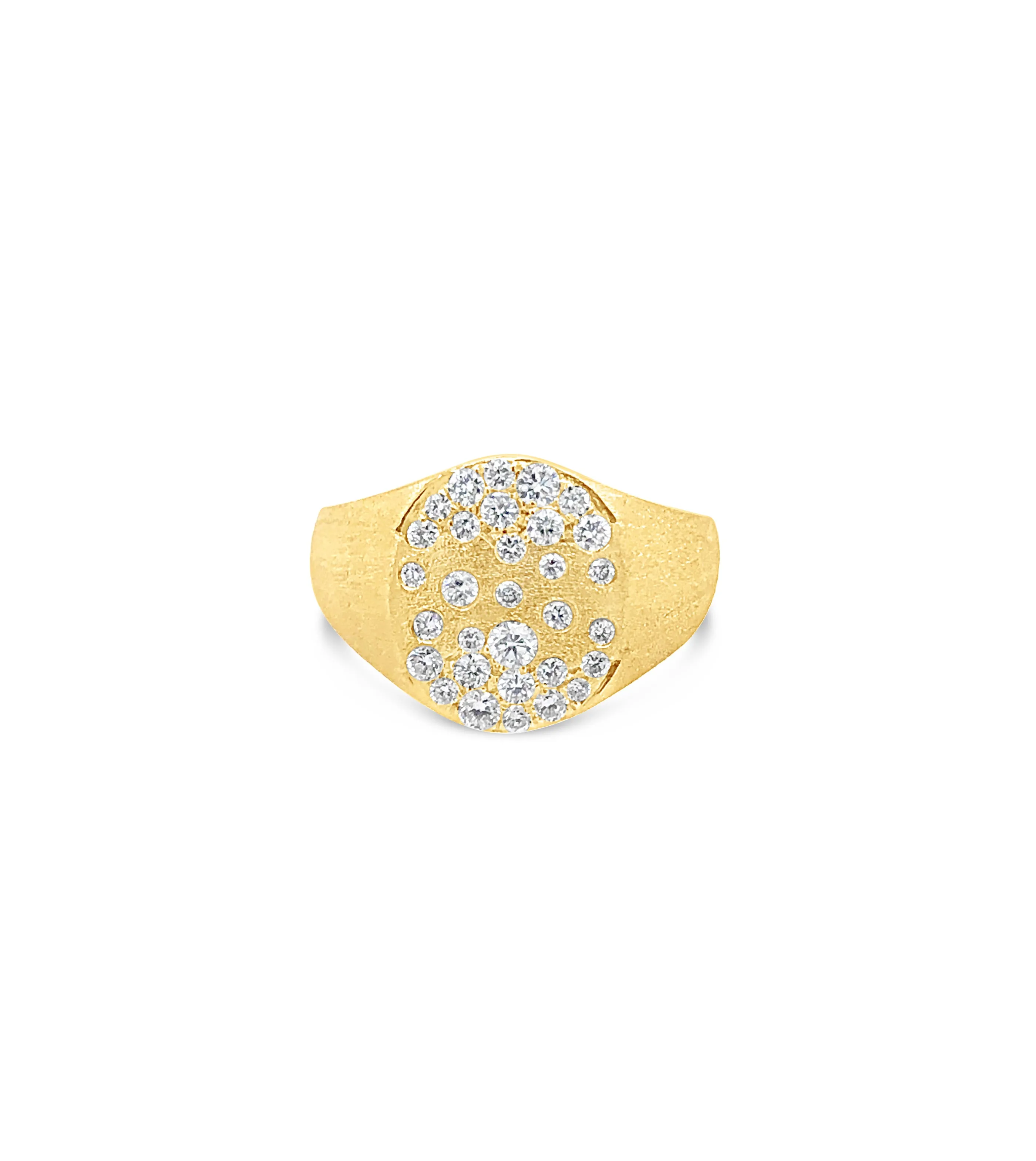 Diamond Celestial Signet Ring