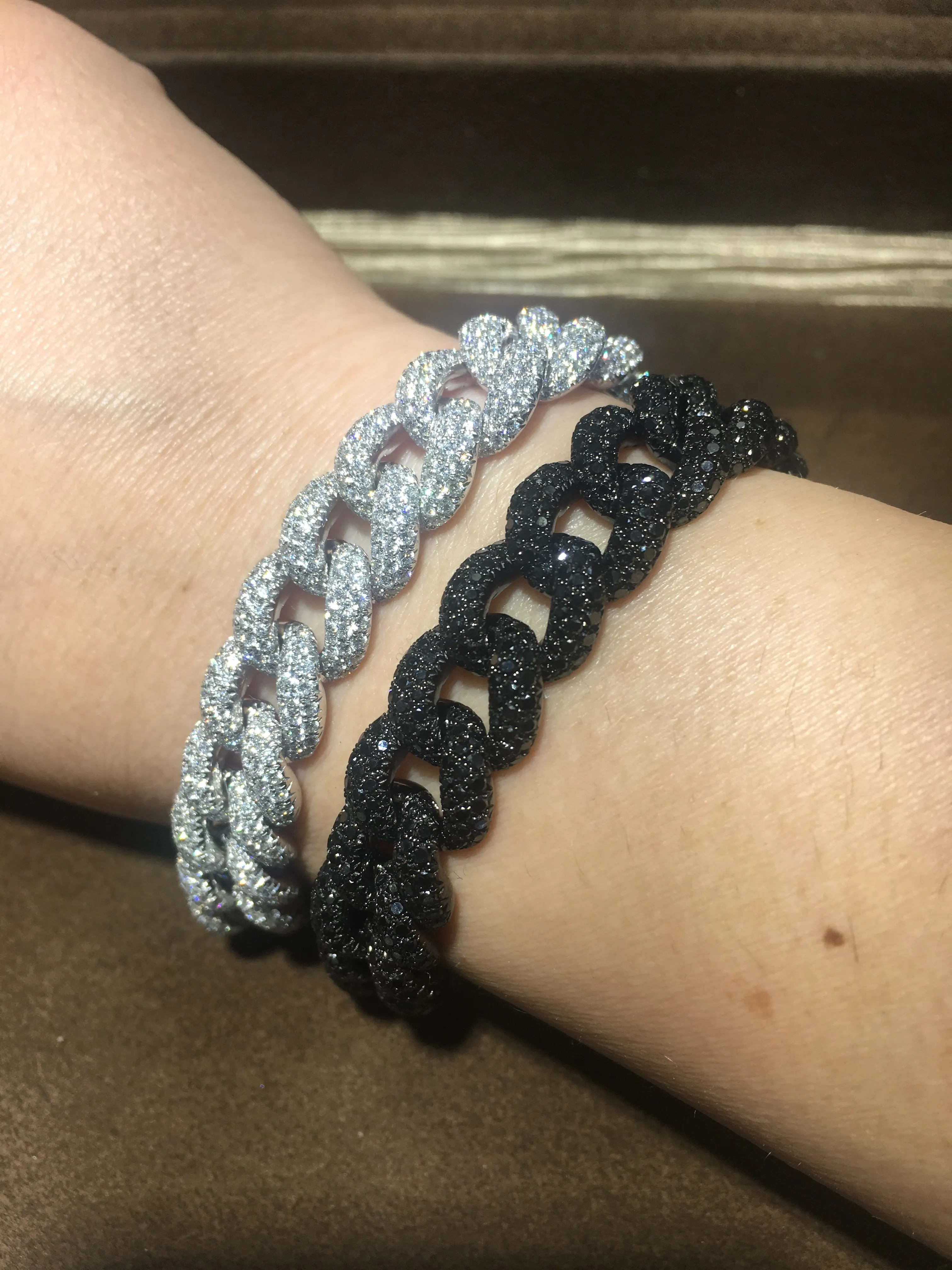 Diamond Pave 13.03CT T.W. Pave Cuban Link Bracelet