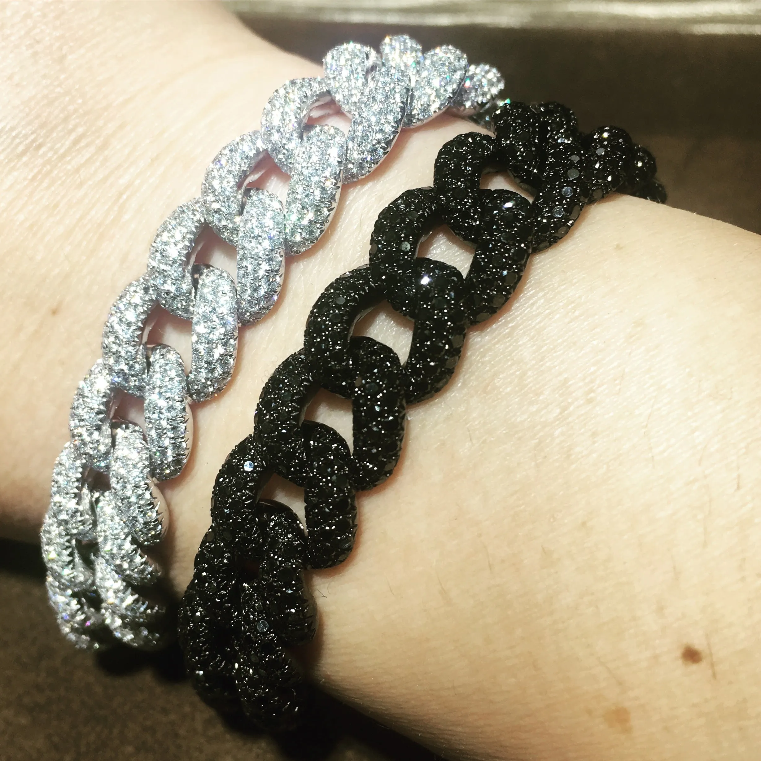 Diamond Pave 13.03CT T.W. Pave Cuban Link Bracelet
