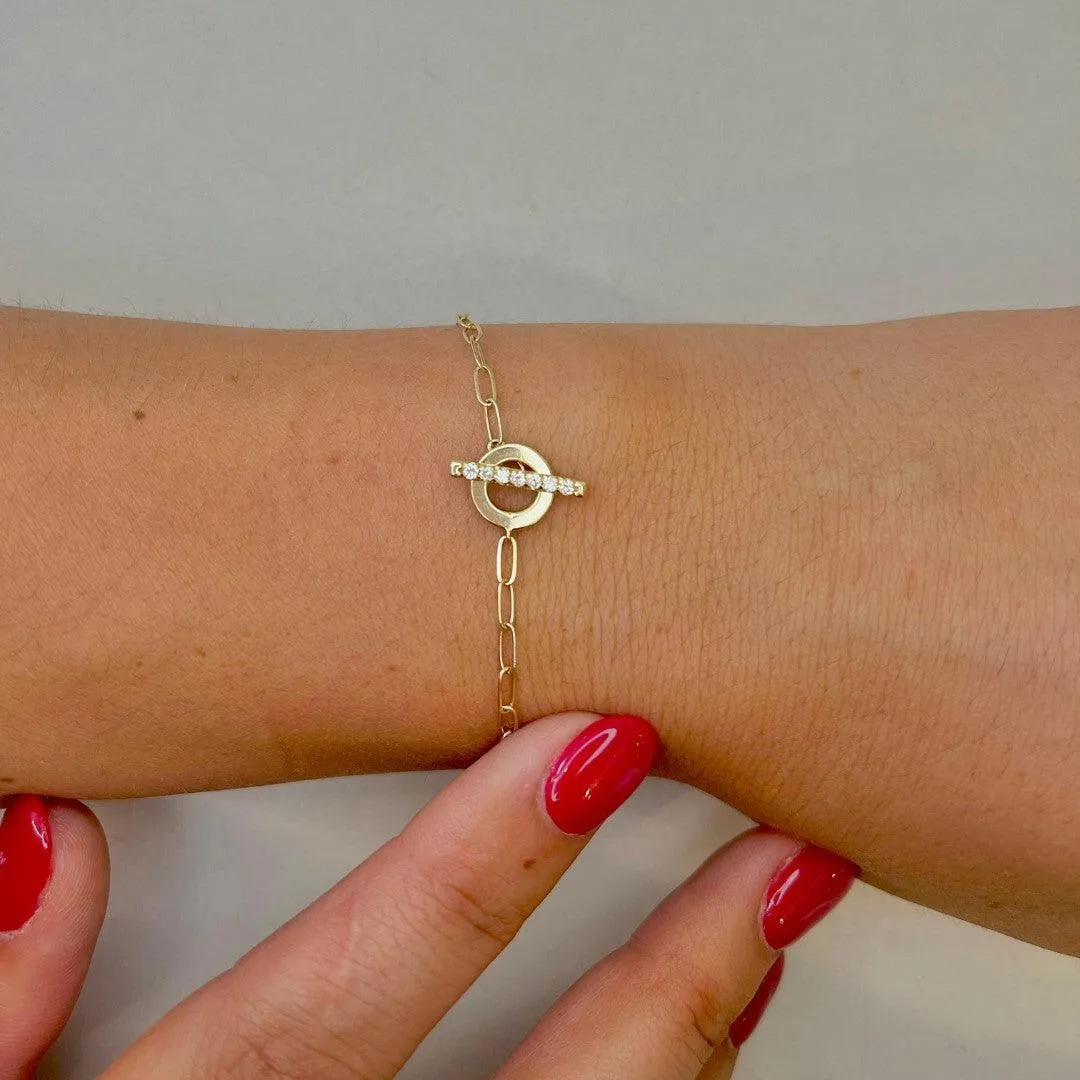 Diamond Toggle Bracelet