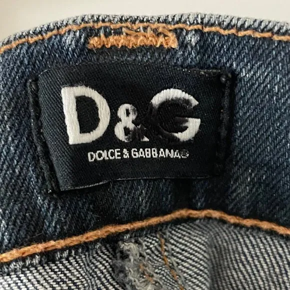 Dolce &amp; Gabbana Skirt Denim 5 Pocket Pencil Casual D&amp;G Size 40