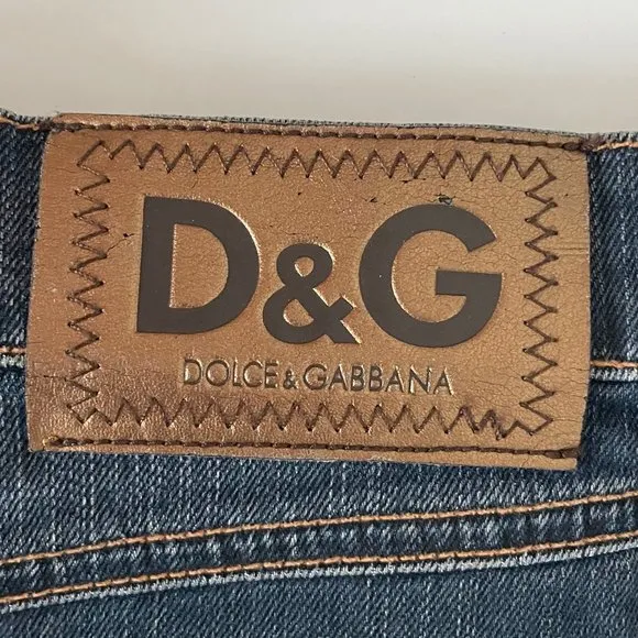Dolce &amp; Gabbana Skirt Denim 5 Pocket Pencil Casual D&amp;G Size 40