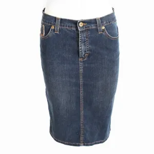 Dolce &amp; Gabbana Skirt Denim 5 Pocket Pencil Casual D&amp;G Size 40
