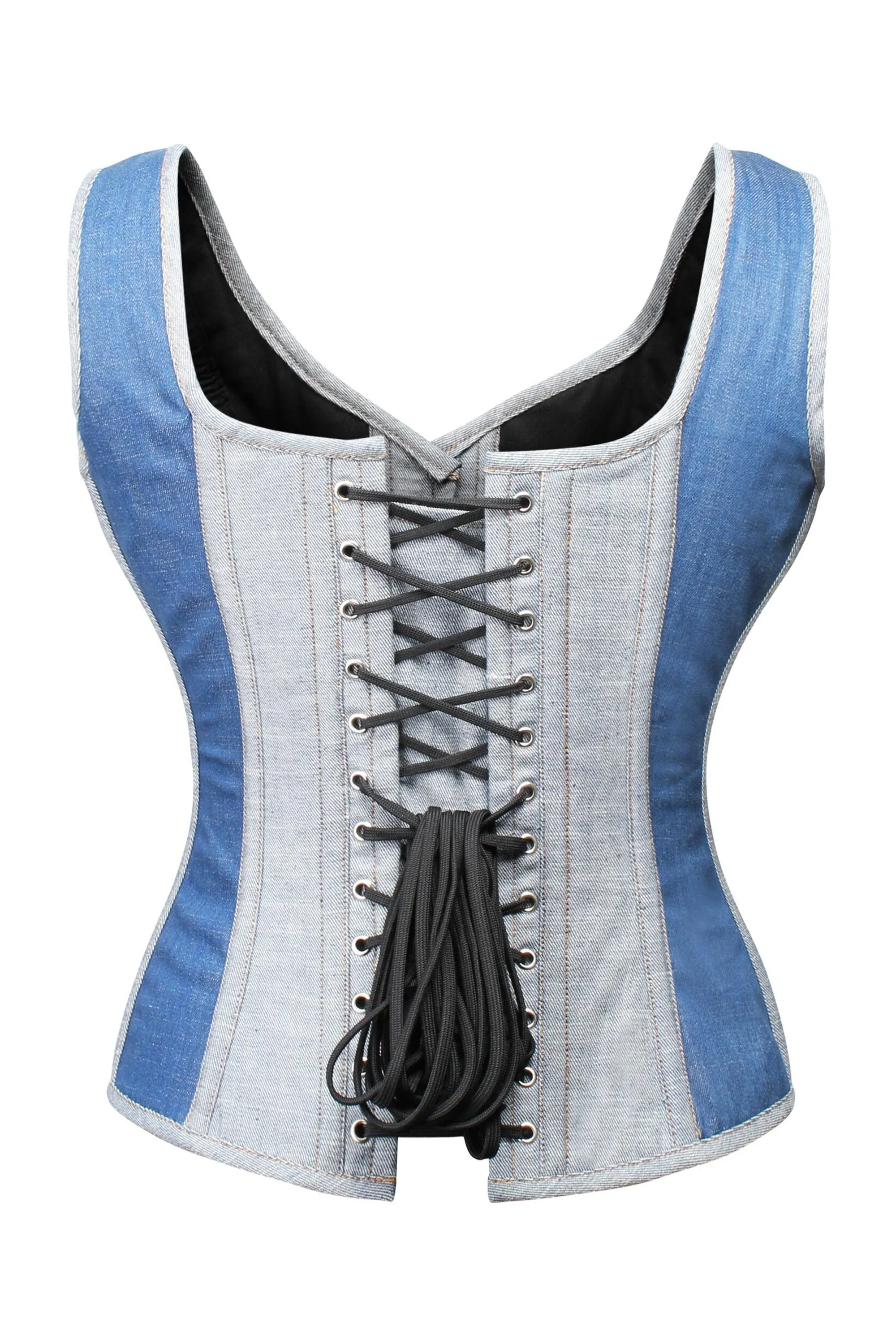 Double Denim WaistCoat Corset