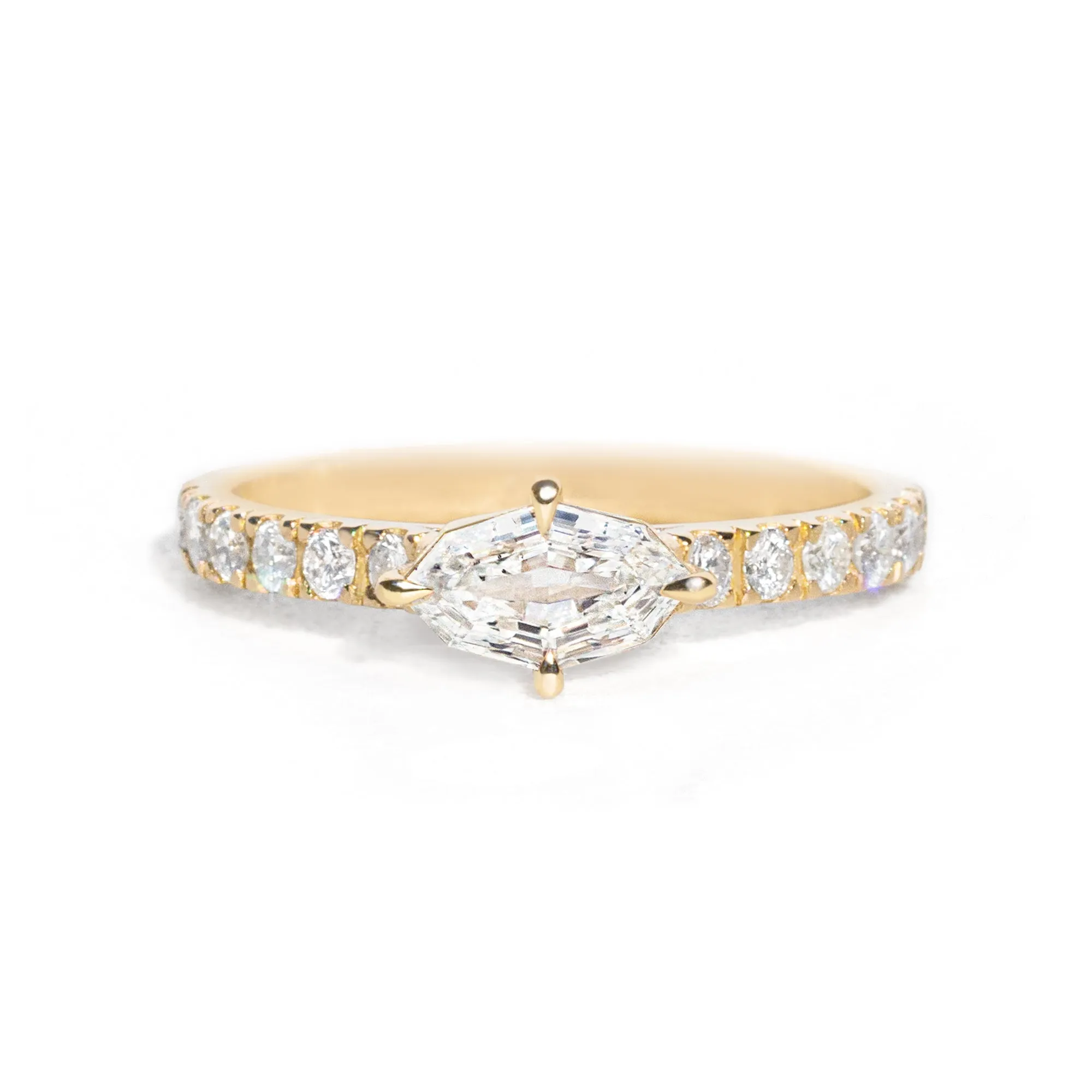 Edith East West Dutch Marquise Diamond Ring