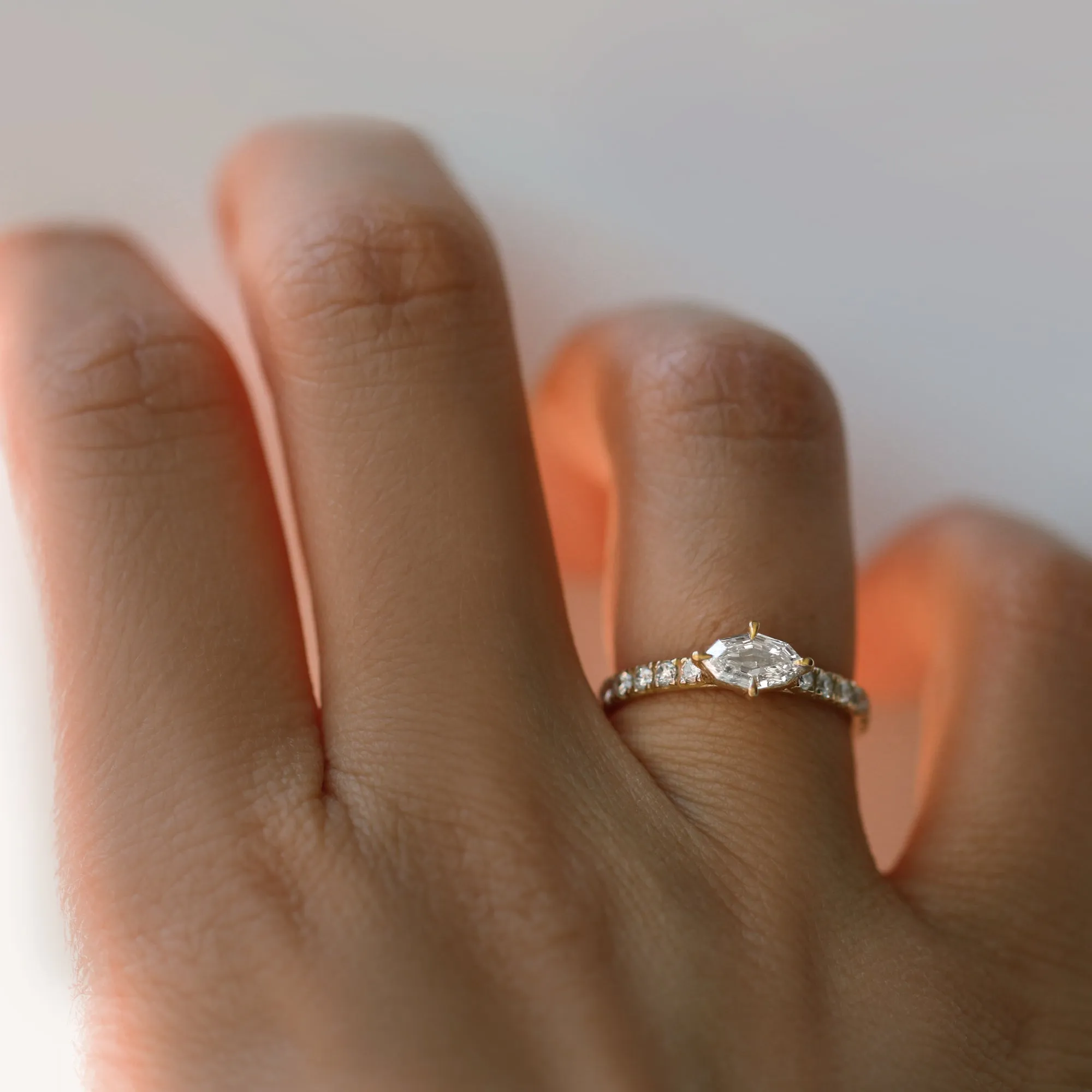 Edith East West Dutch Marquise Diamond Ring