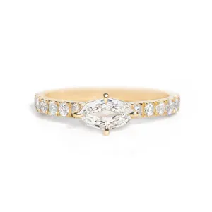 Edith East West Dutch Marquise Diamond Ring