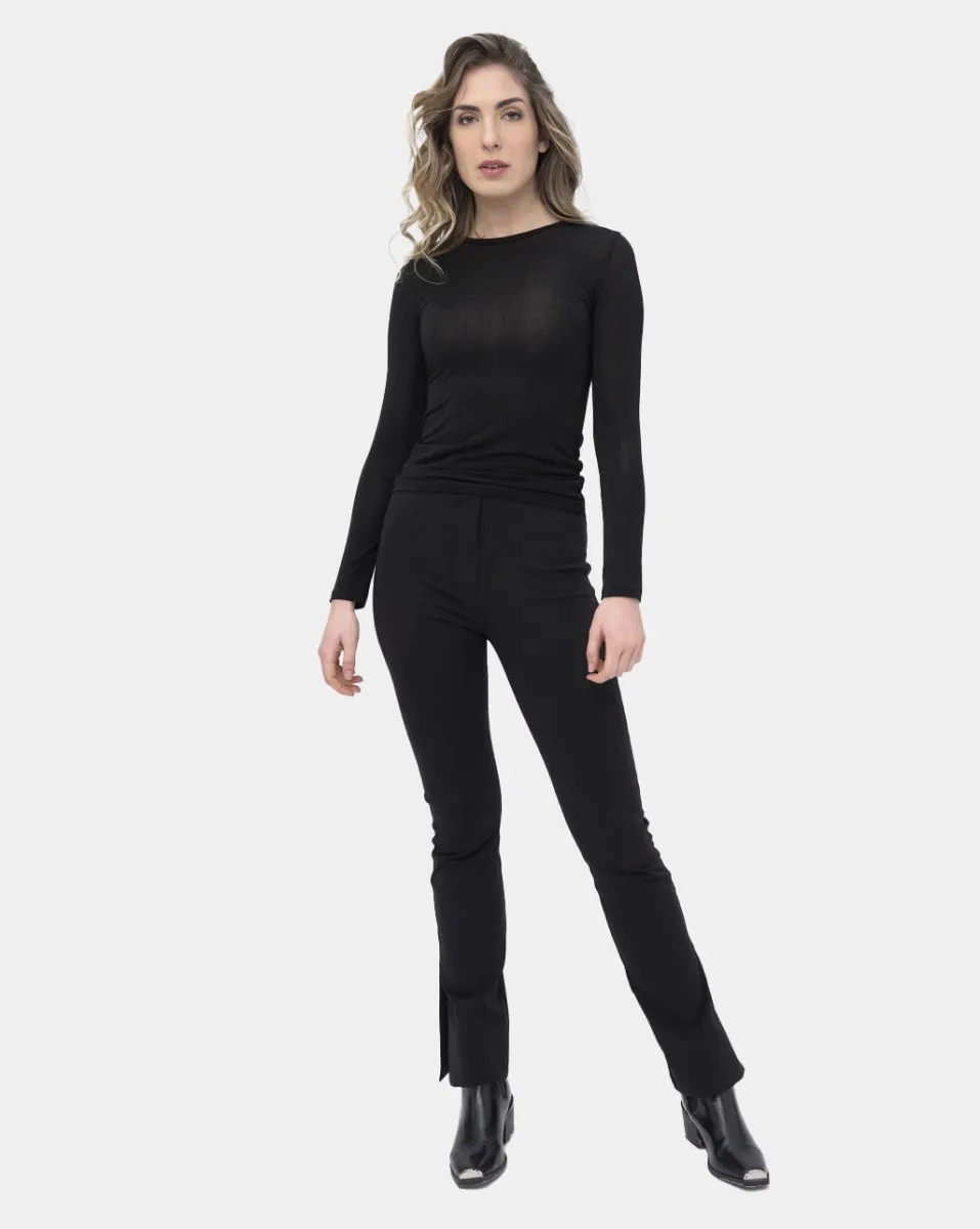 Elastic Waist Fitted Pant