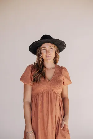 Emma Smocking Midi Dress