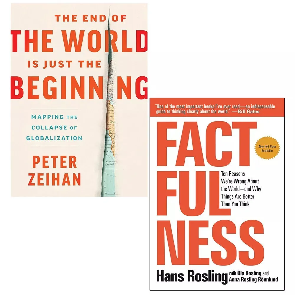 End of the World Is Just the Beginning, Factfulness Hans Rosling 2 Books Set HB