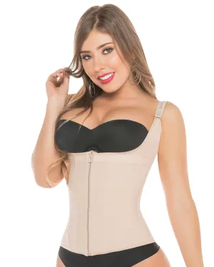 Fajas Salome Waist Cincher Trainer Shaper Vest for Women - Beige/Black