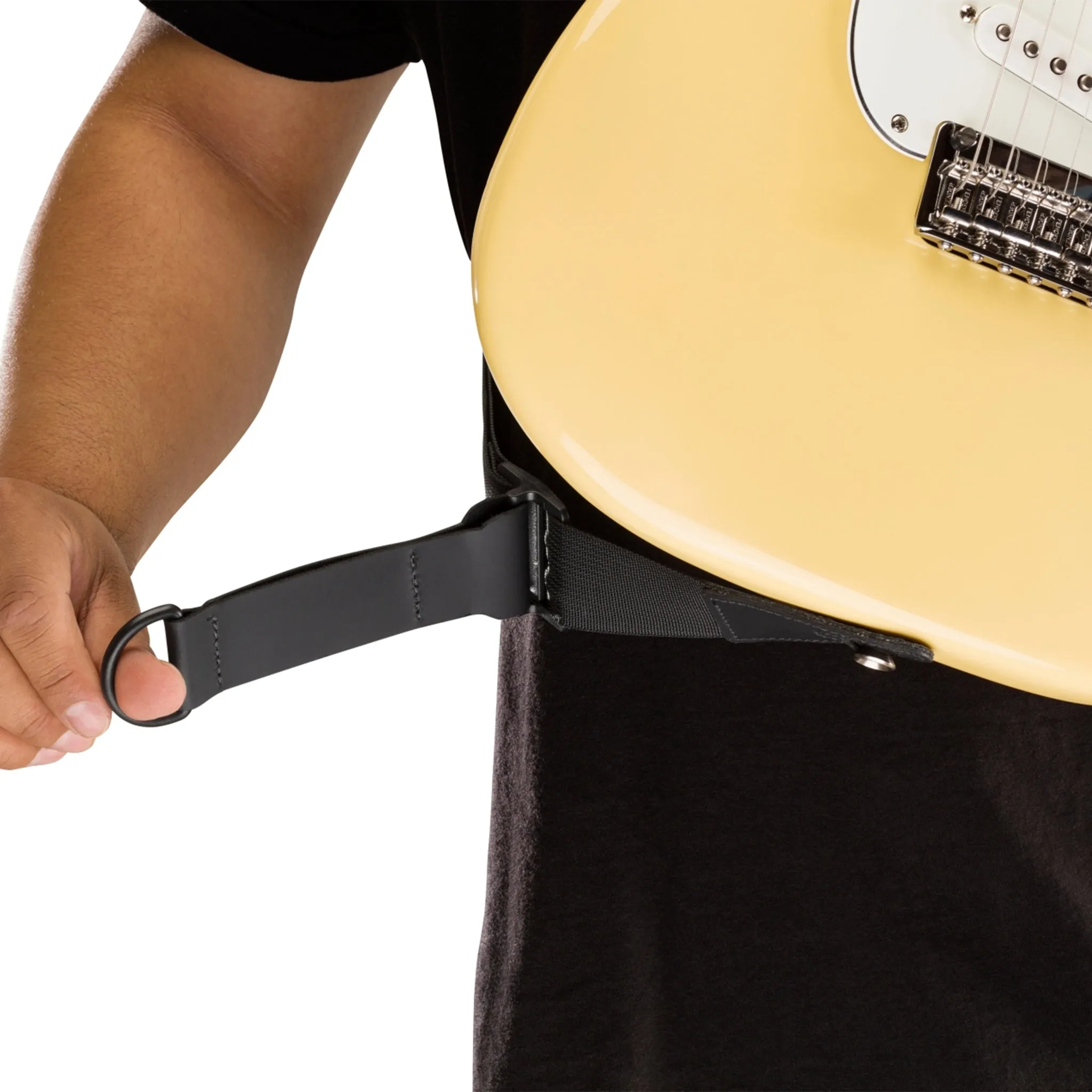 Fender Right Height Guitar Strap, Black Rayon