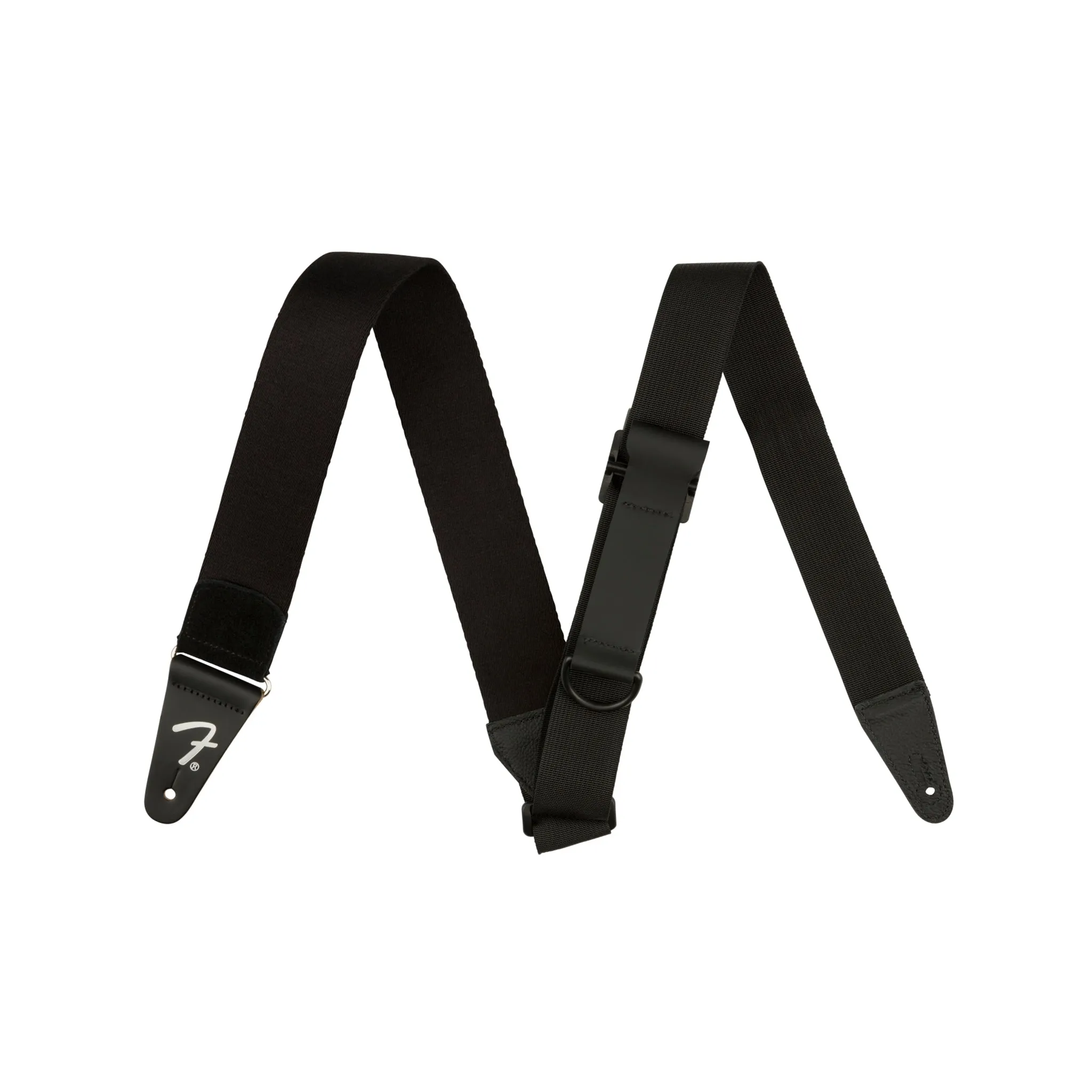 Fender Right Height Guitar Strap, Black Rayon