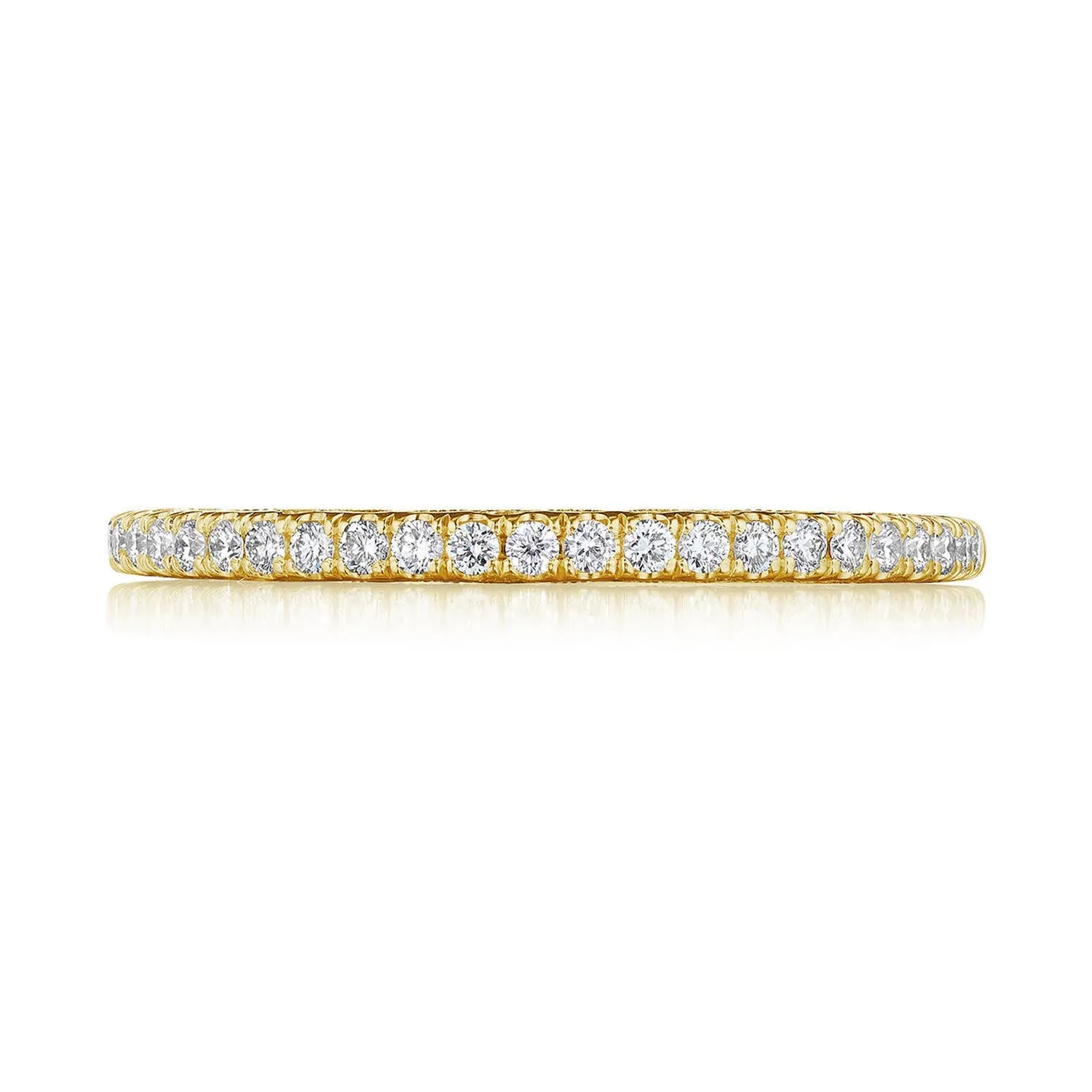 French Pavé Diamond Wedding Band