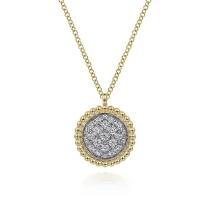 Gabriel & Co. Bujukan and Diamond Pave Pendant Necklace