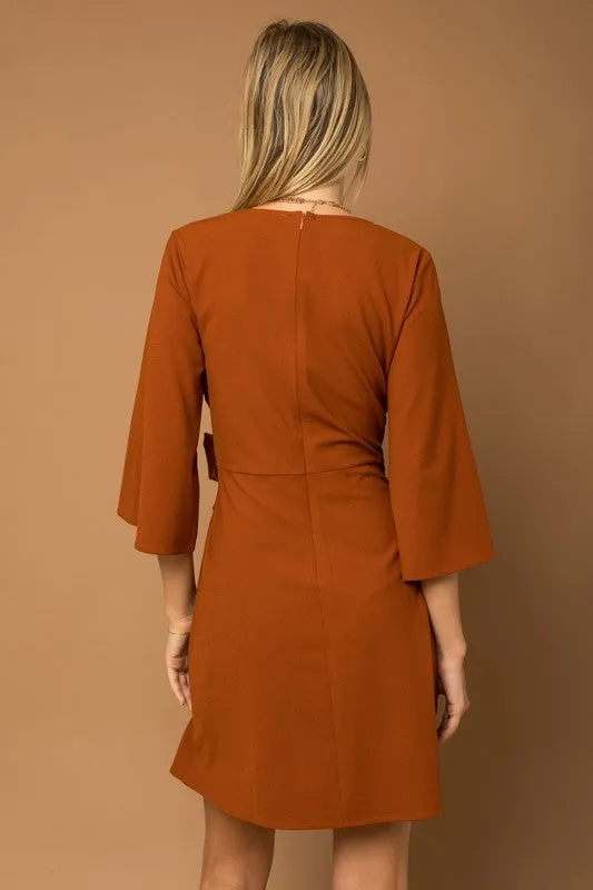 Gilli Kimono Sleeve Tie Wrap Dress