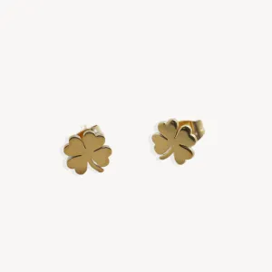 Golden Clover Studs - Gift