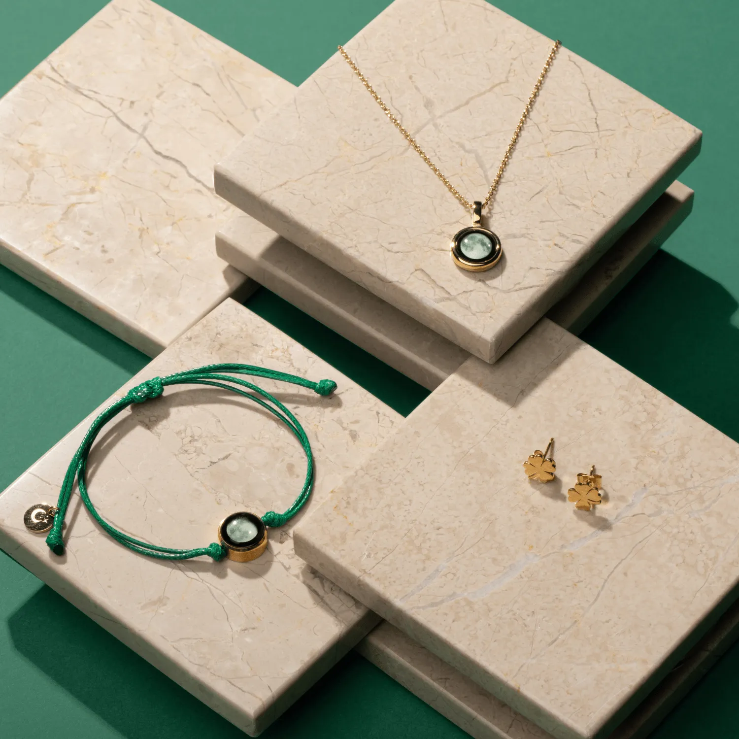 Golden Clover Studs - Gift