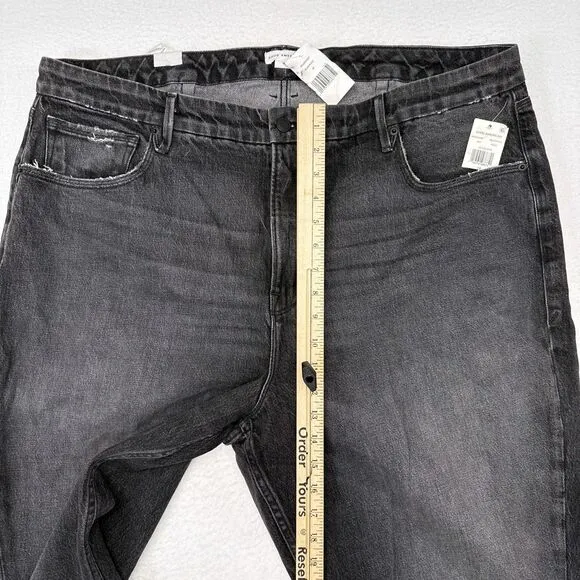 Good American Jeans Size 18 Black Distressed Good 90s Denim Casual  Baggy NEW
