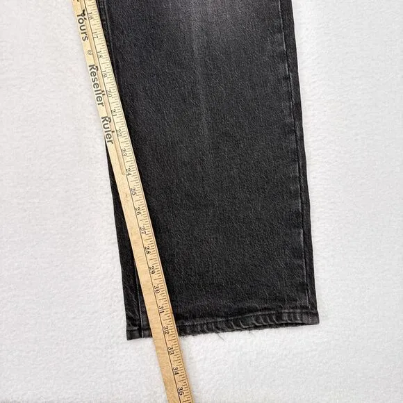 Good American Jeans Size 18 Black Distressed Good 90s Denim Casual  Baggy NEW