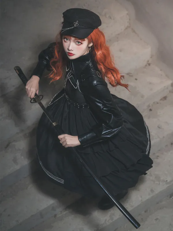 Gothic Lolita Hat Chains Polyester Black Lolita Accessories Hats