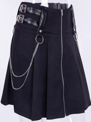 Gothic Lolita SK Rivet Chains Militory Lolita Skirts