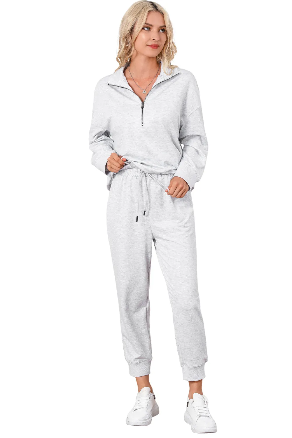 Gray High Waist Lounge Set