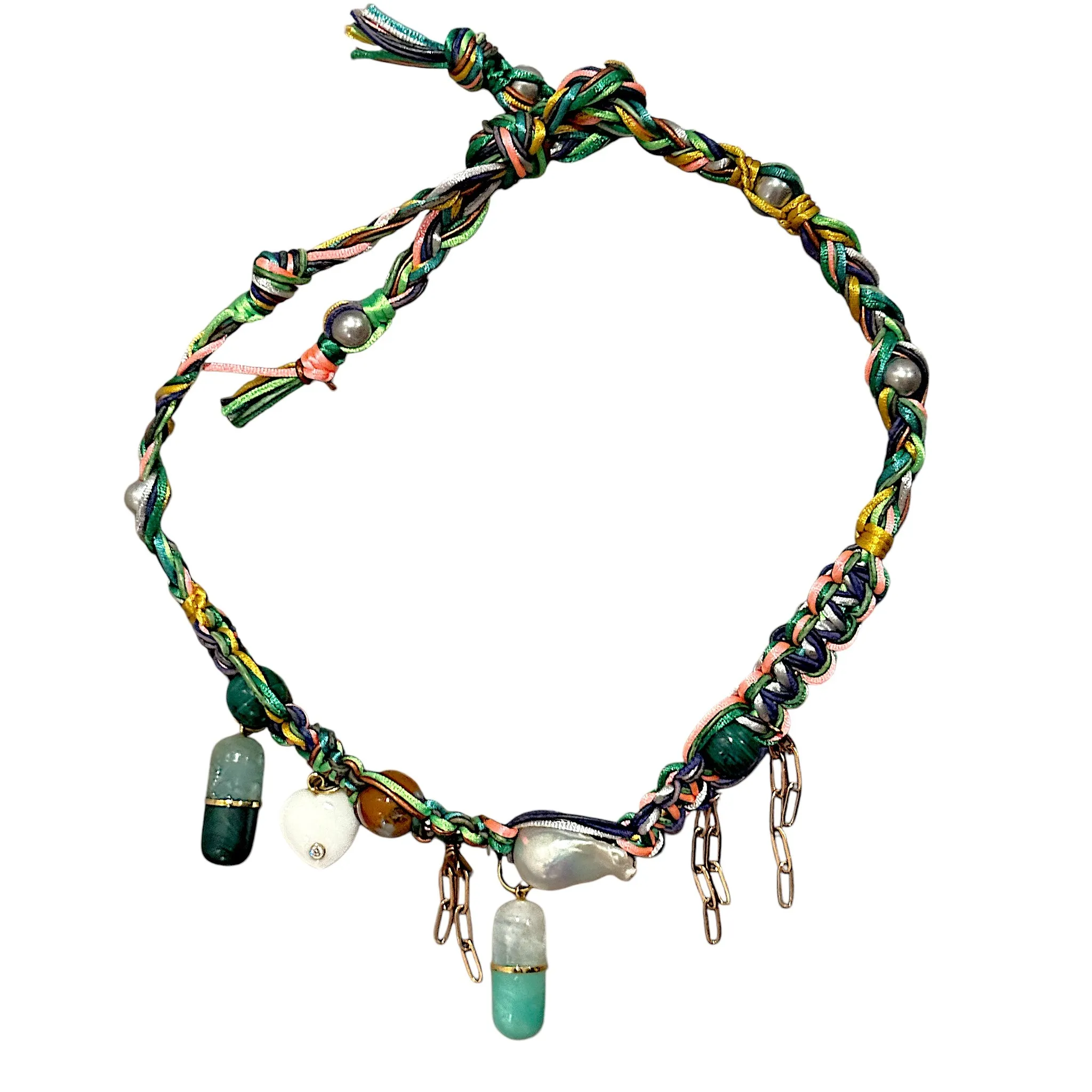 GREEN GODDESS PILL POPPER ROCKER CHOKER