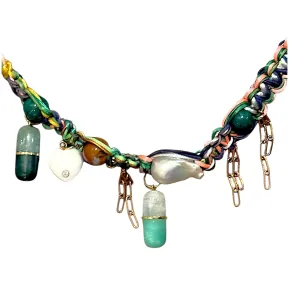 GREEN GODDESS PILL POPPER ROCKER CHOKER