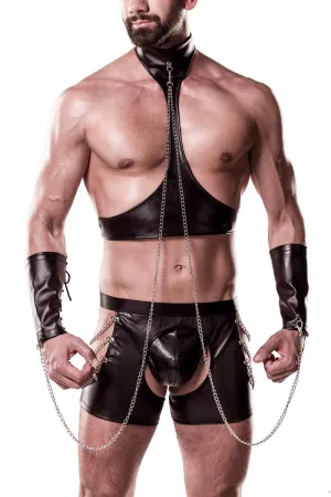 Grey Velvet Mens Erotic Set 8