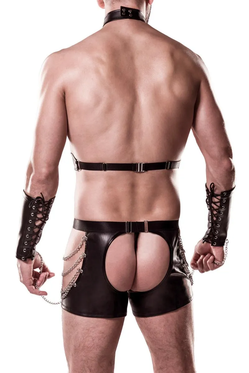 Grey Velvet Mens Erotic Set 8