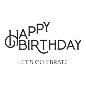 Happy Birthday Celebrate Better Press Plate Spellbinders BP-038