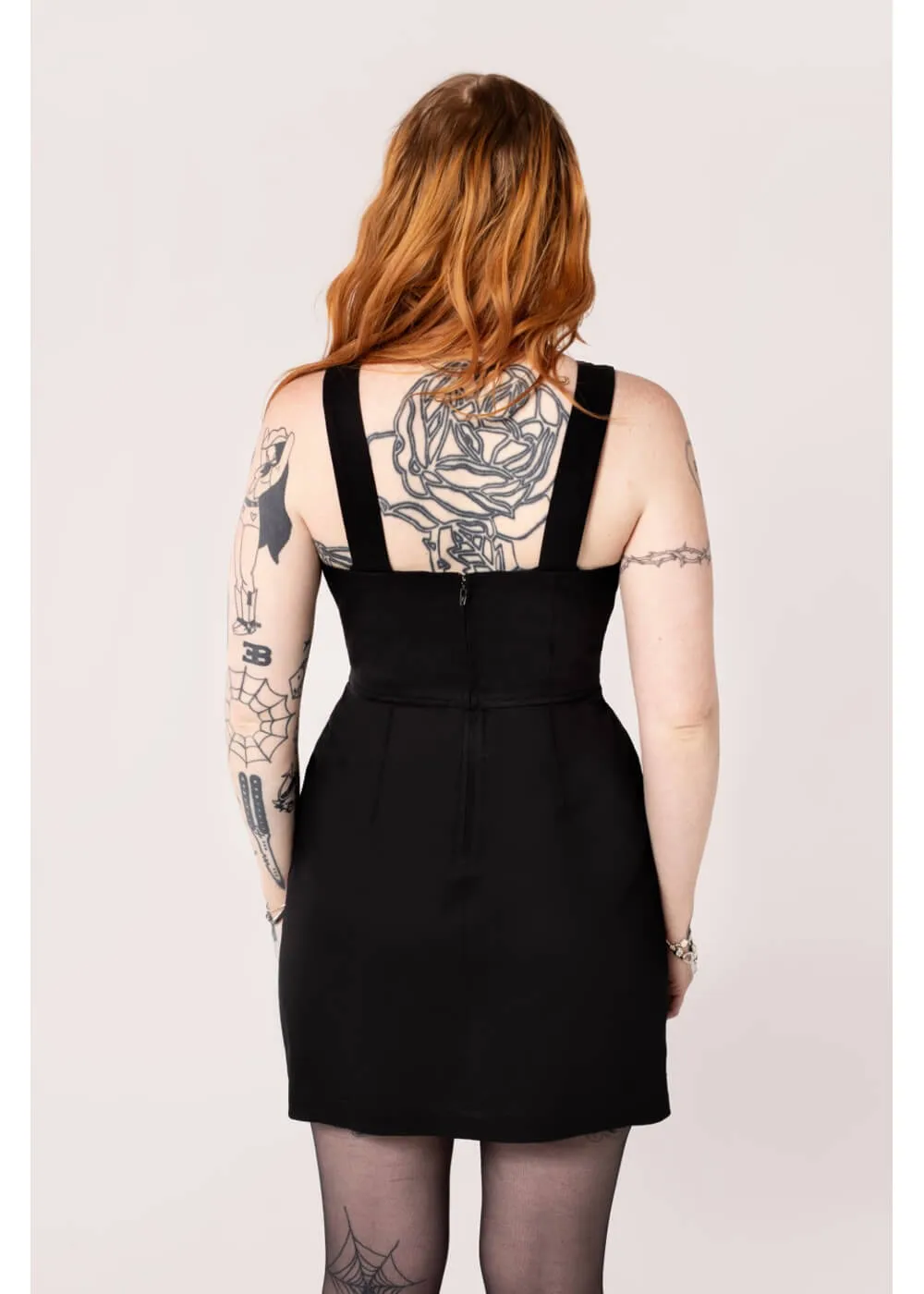 Hell Bunny Venom Snake 80's Mini Dress Green