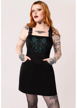Hell Bunny Venom Snake 80's Mini Dress Green