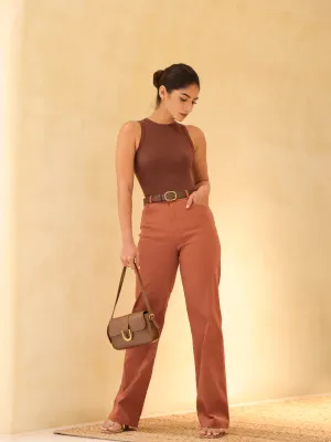 High Waist straigh Leg Pant