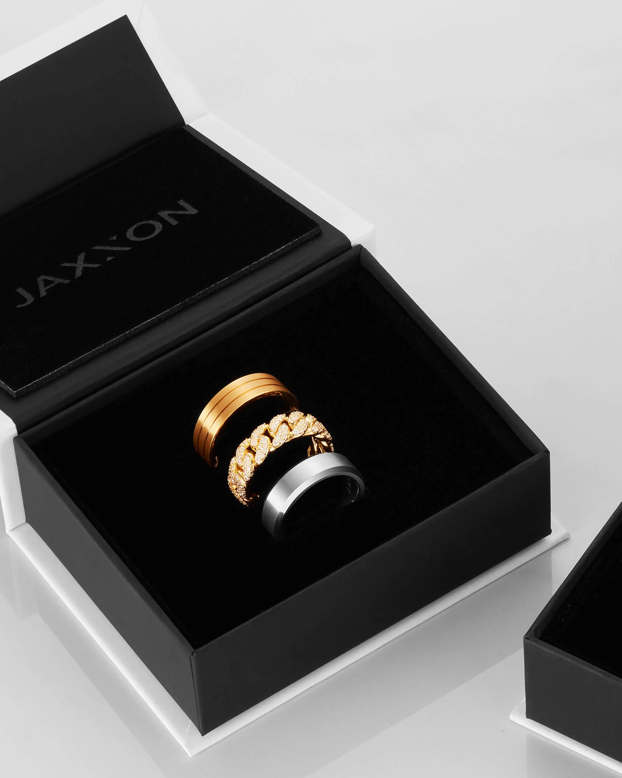 Iced Out Cuban Link Ring - Gold