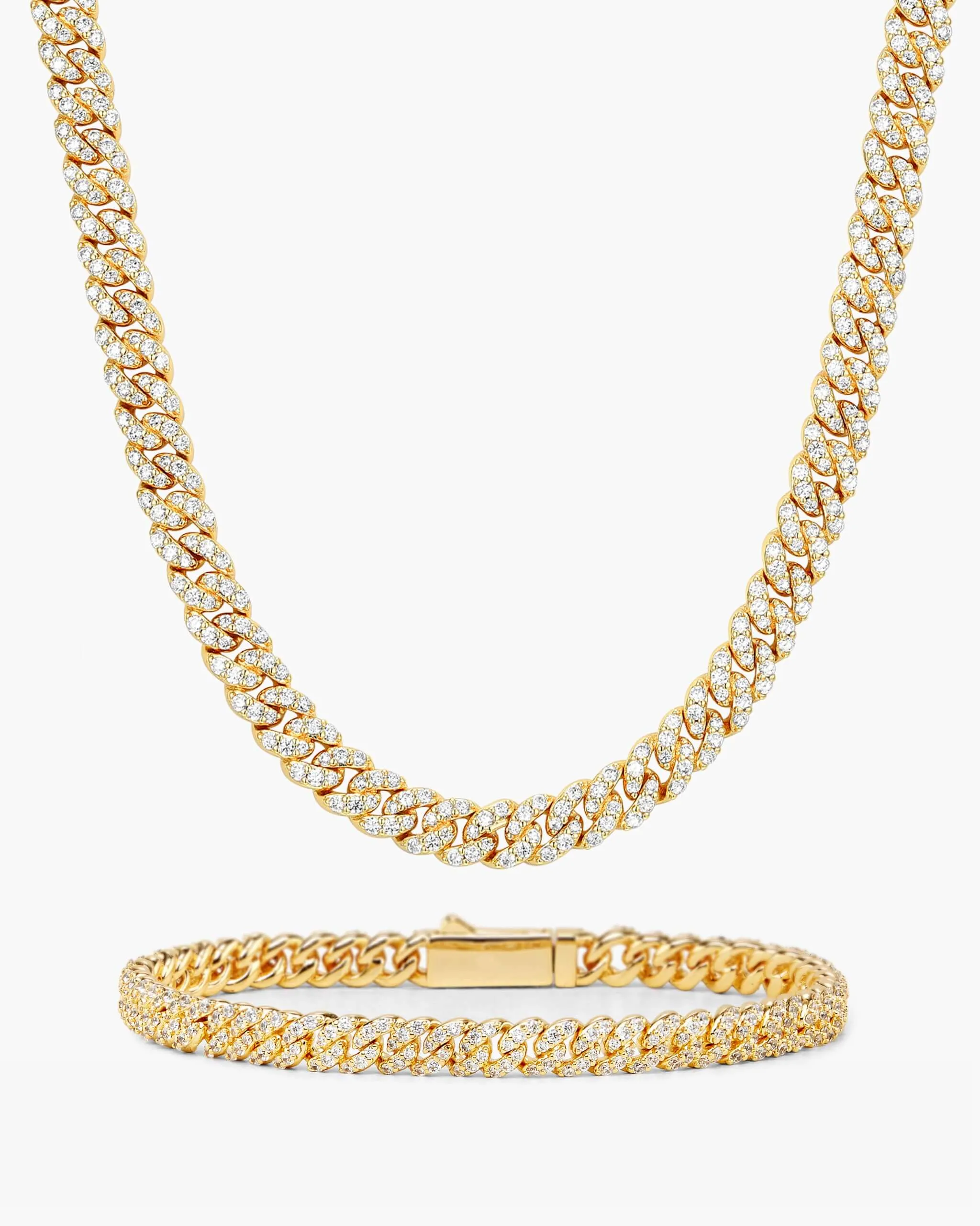 Iced Out Cuban Set - 5mm