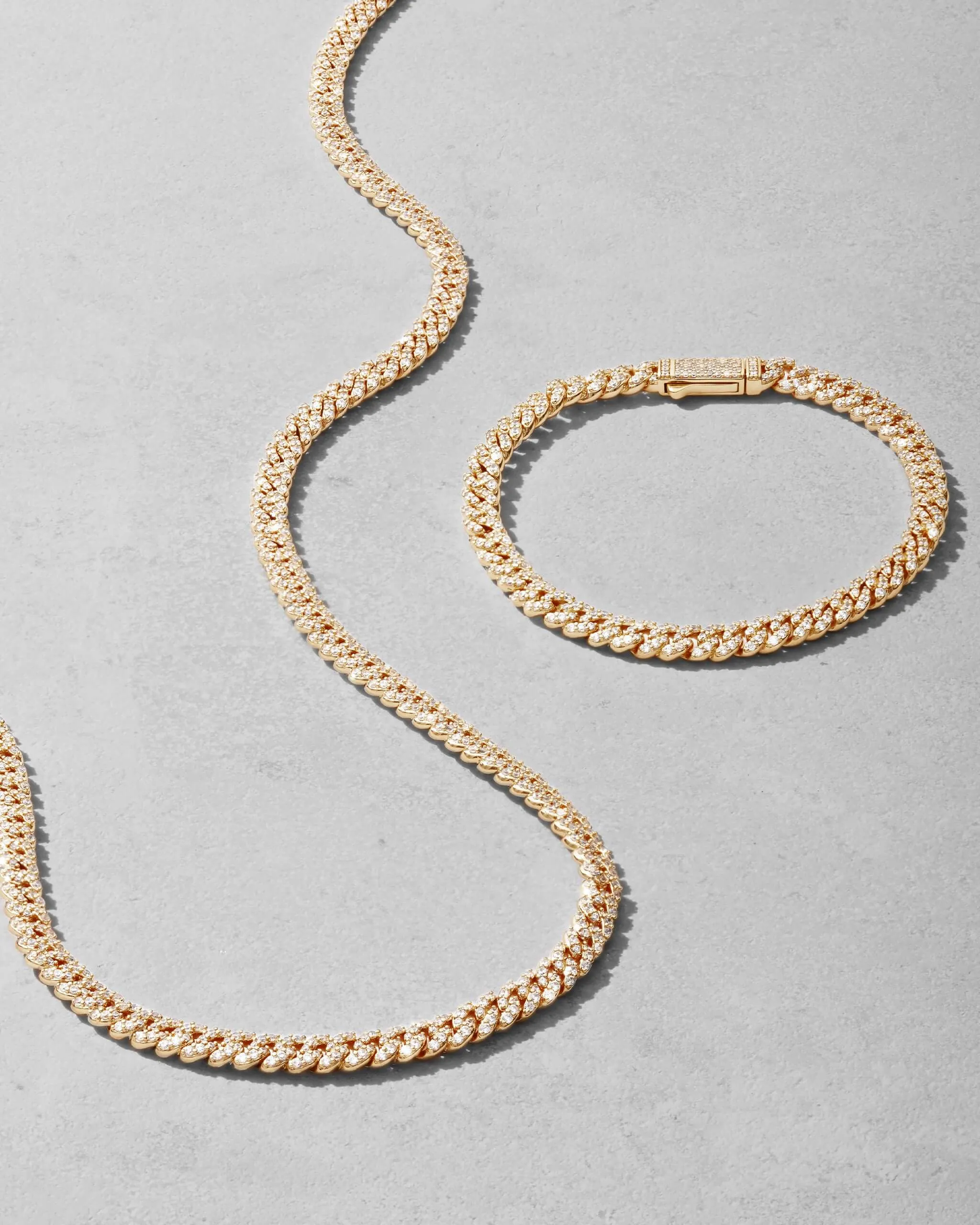 Iced Out Cuban Set - 5mm