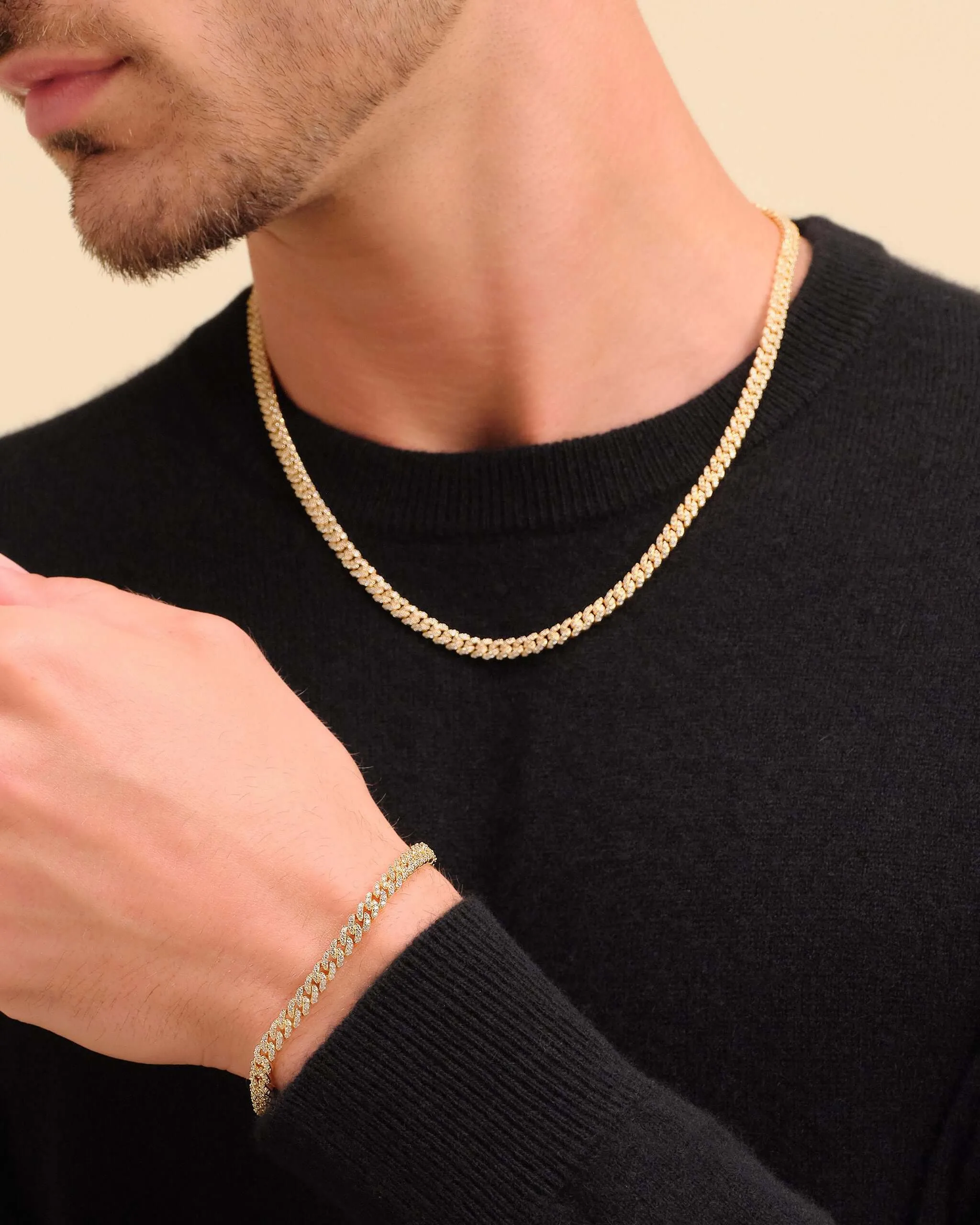 Iced Out Cuban Set - 5mm