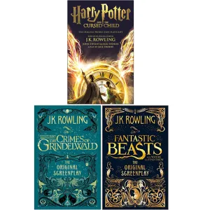 J.K. Rowling 3 Books Collection Set ( Cursed Child, The Crimes, Fantastic Beasts )