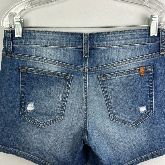Joe’s Jeans Marylee 5” Inseam Distessed Jean Shorts Size 27 Cotton Stretch Denim