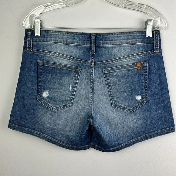 Joe’s Jeans Marylee 5” Inseam Distessed Jean Shorts Size 27 Cotton Stretch Denim