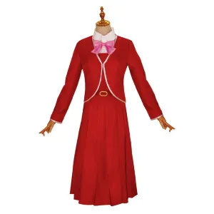 Kaii To Otome To Kamikakushi Oto Adashino Red Dress Cosplay Costume Outfits Halloween Carnival Suit