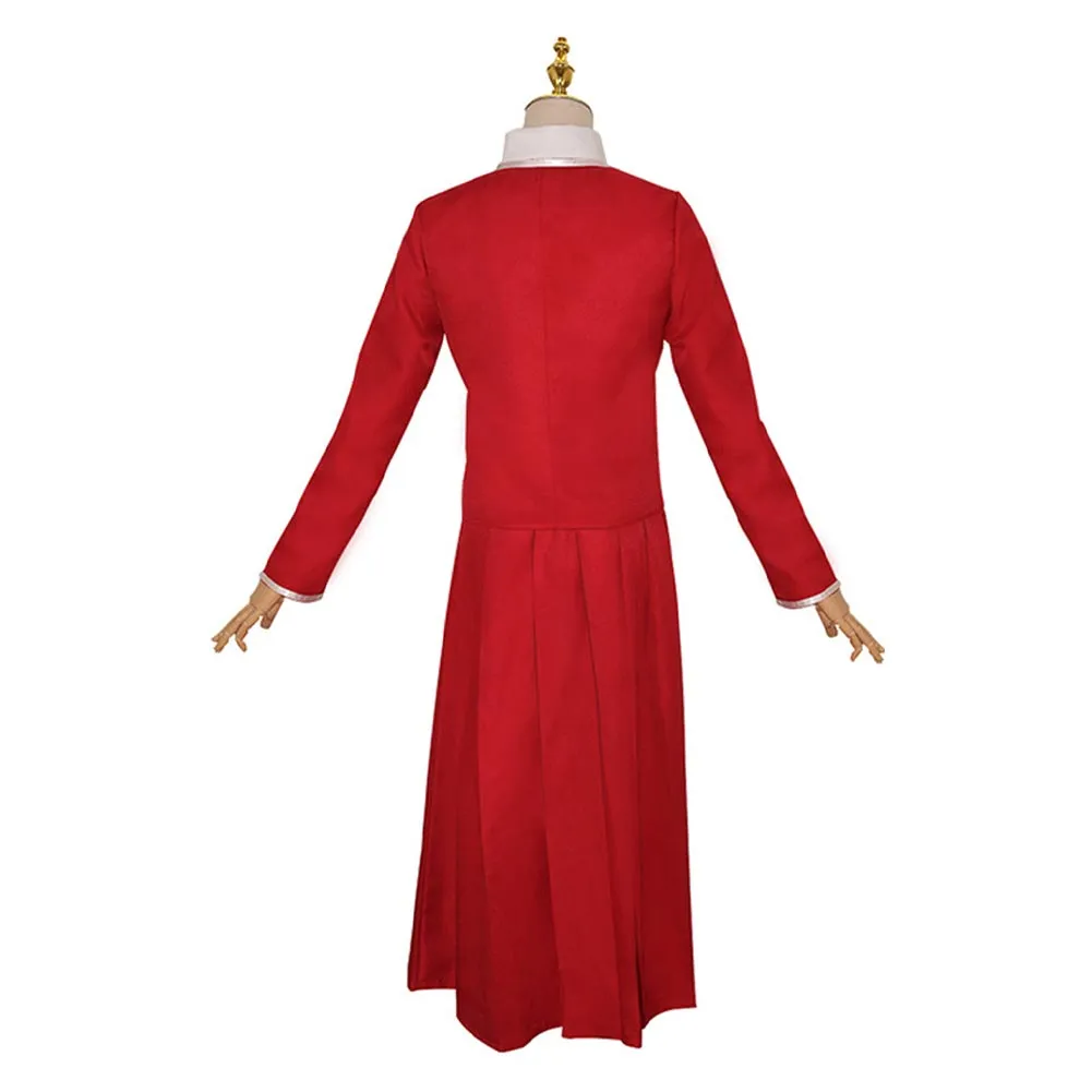 Kaii To Otome To Kamikakushi Oto Adashino Red Dress Cosplay Costume Outfits Halloween Carnival Suit
