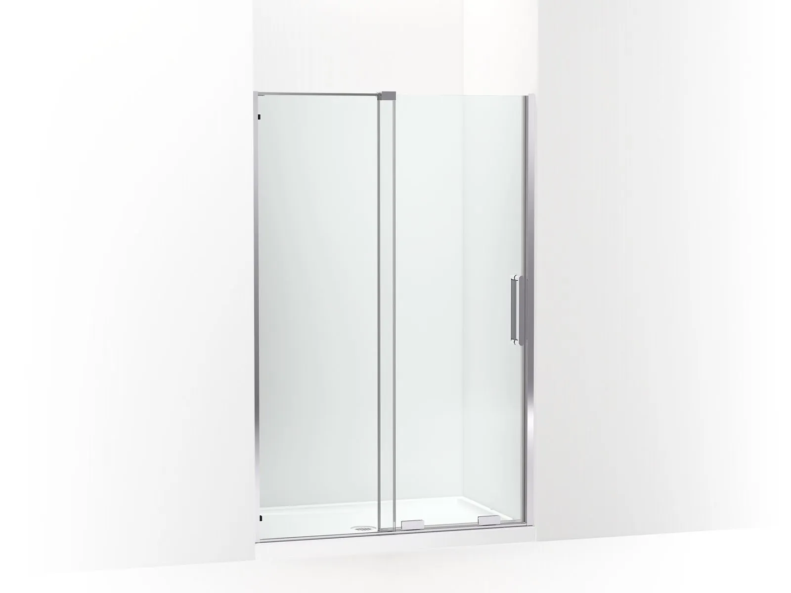 KOHLER K-707622-8L Echelon Sliding shower door, 71-3/4" H x 43-3/4 - 47-3/4" W, with 5/16" thick Crystal Clear glass