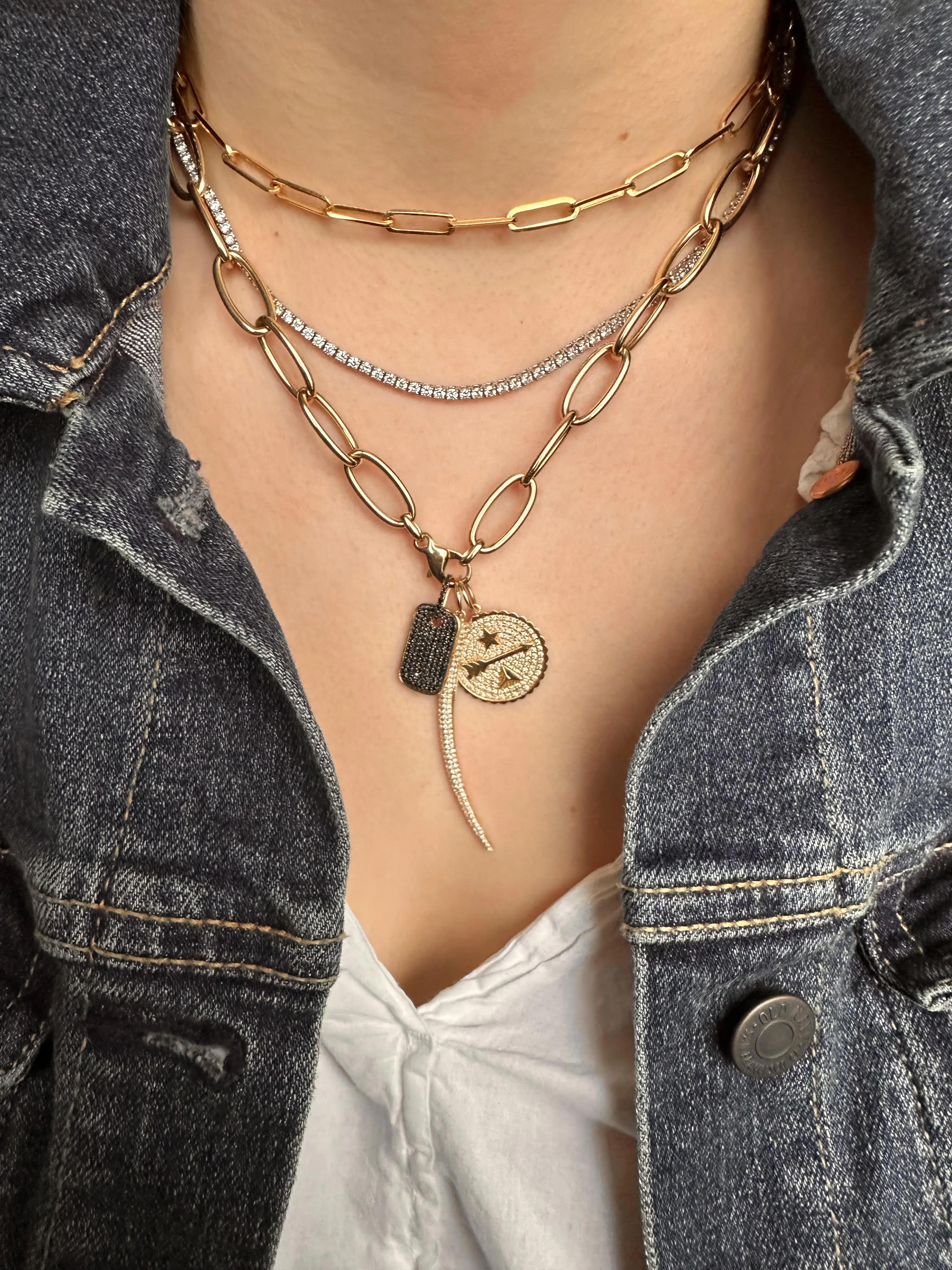 LARGE KARMA DIAMOND TALISMAN CHARM