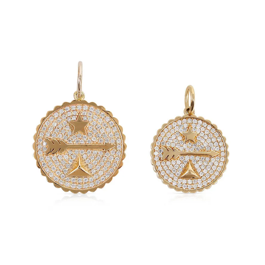 LARGE KARMA DIAMOND TALISMAN CHARM