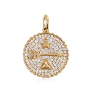 LARGE KARMA DIAMOND TALISMAN CHARM
