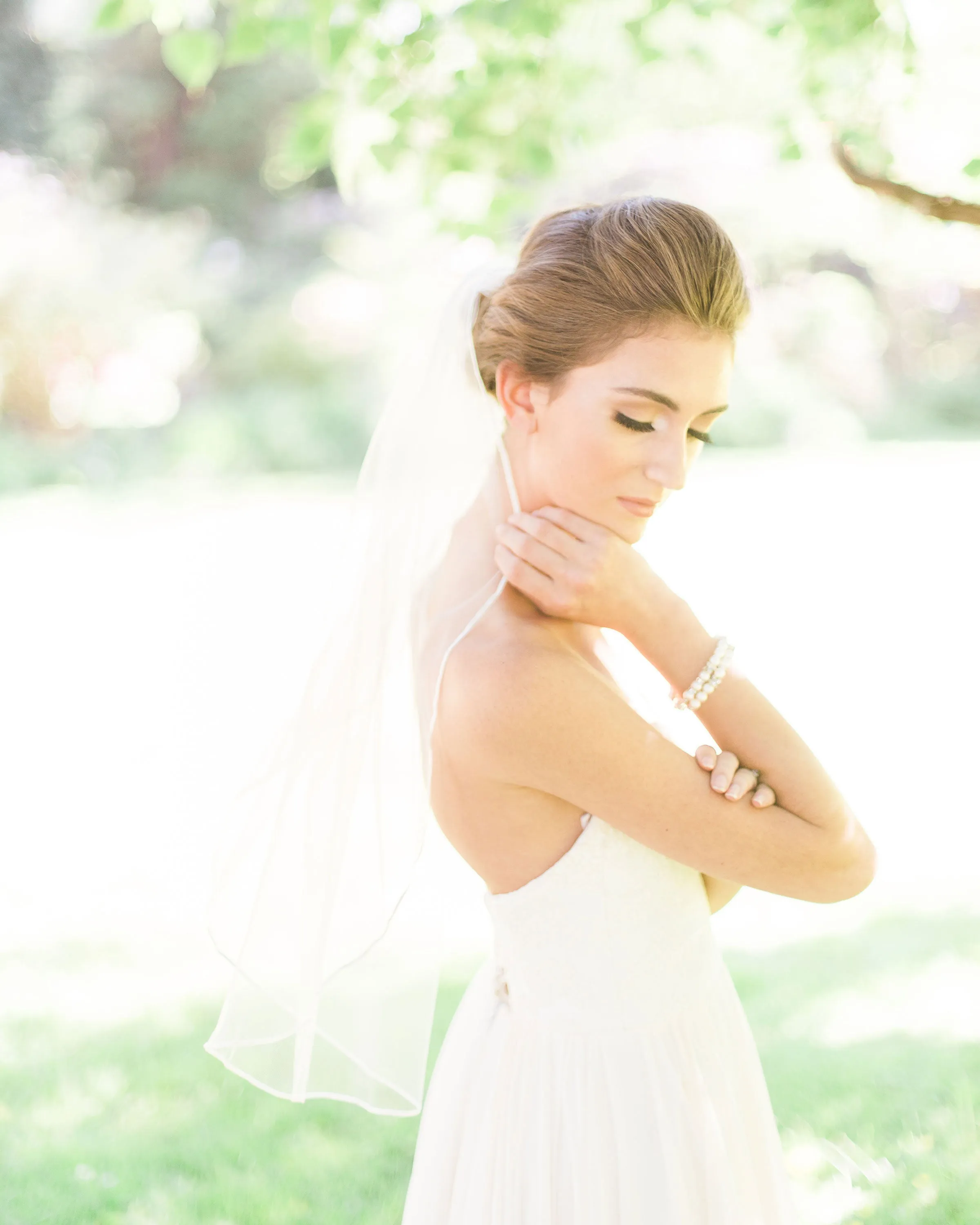 Leila Ribbon Waist Veil